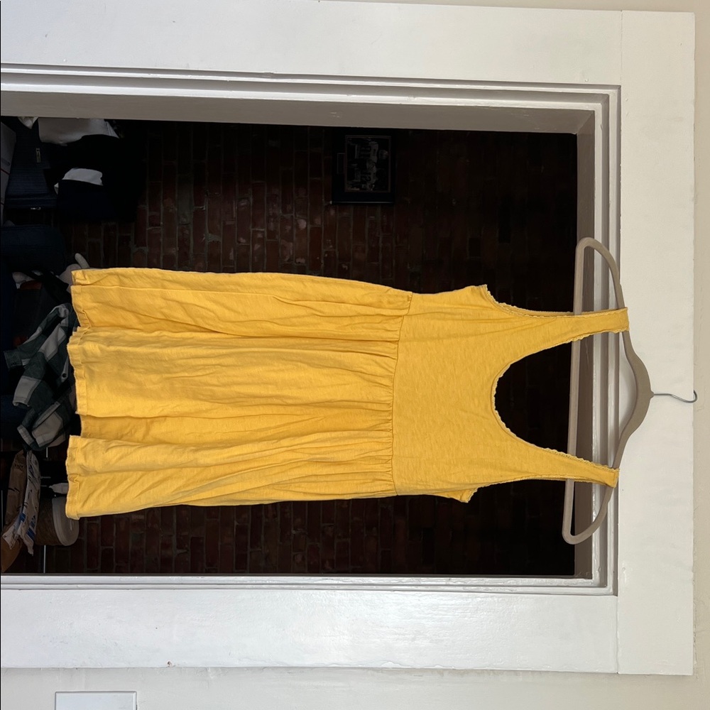 American Eagle Outfitters Yellow Midi Dress